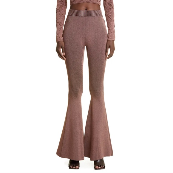 Isa Boulder Tent Ribbed Flare Hem Pants - Picture 4 of 5